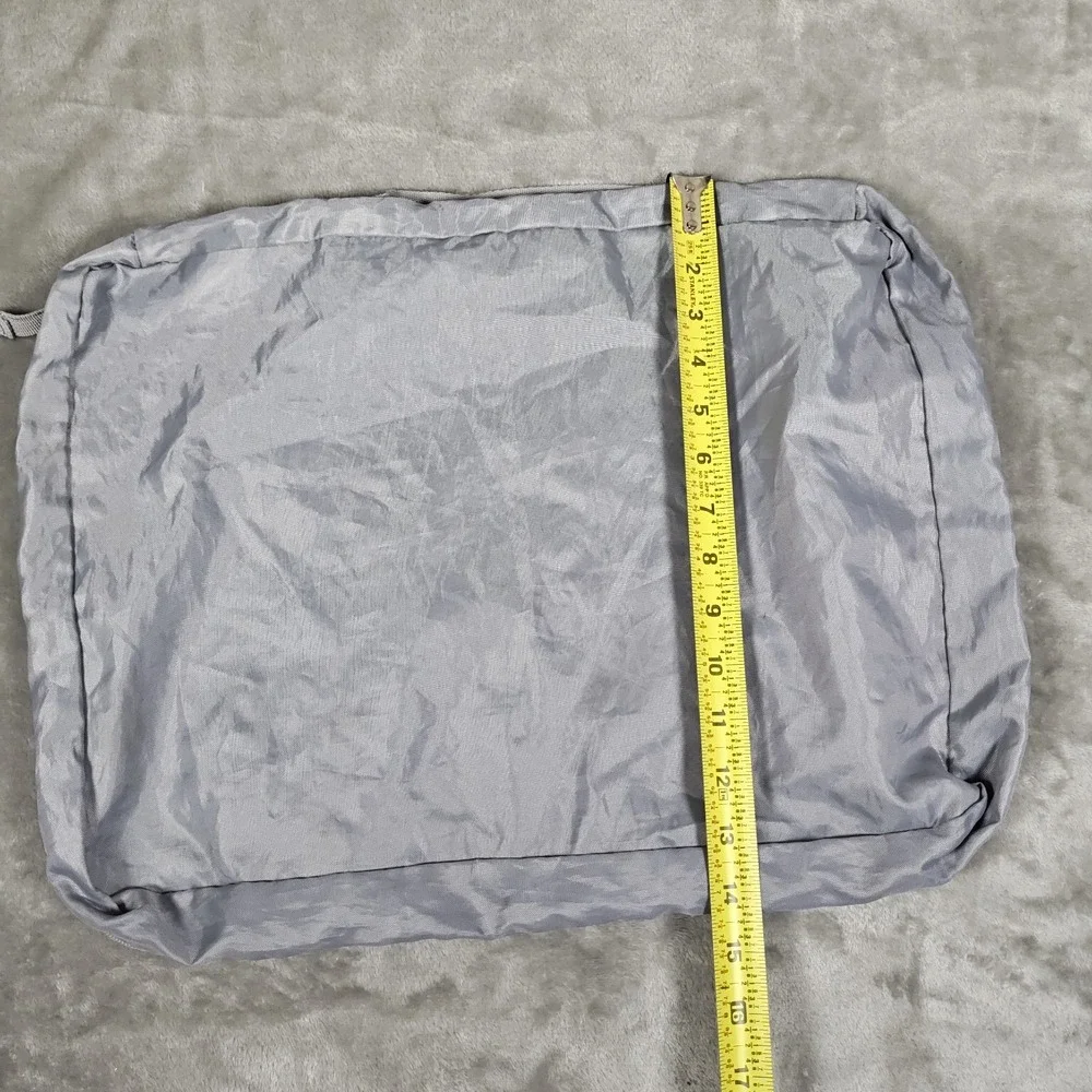 Lands End Packing Cubes Lot Of 2 Gray Pink Travel Organizers Compression Luggage